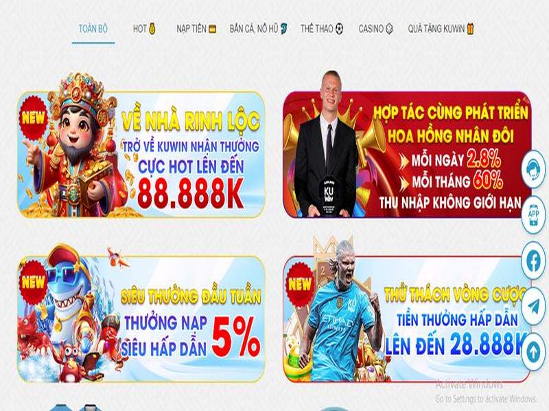 Liên hệ CSKH nhận ưu đãi hoàn trả KUWIN